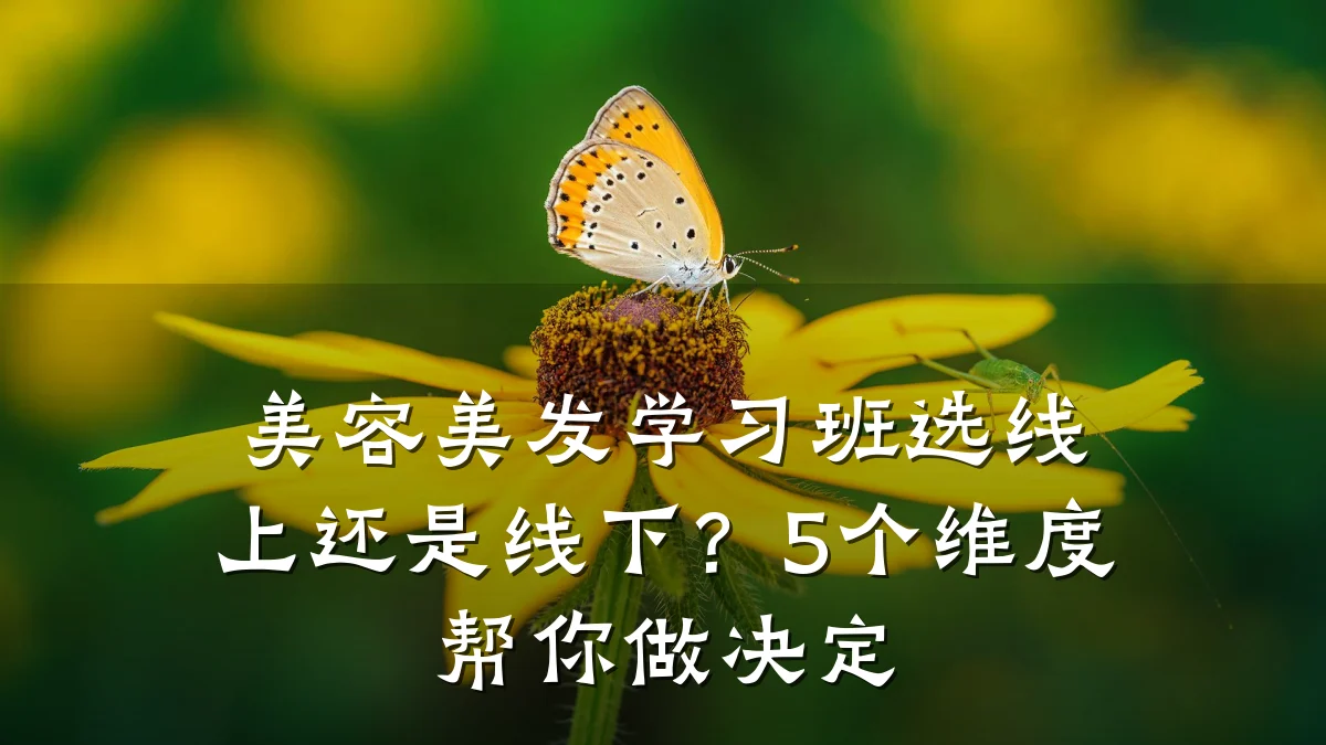 美容美发学习班选线上还是线下？5个维度帮你做决定