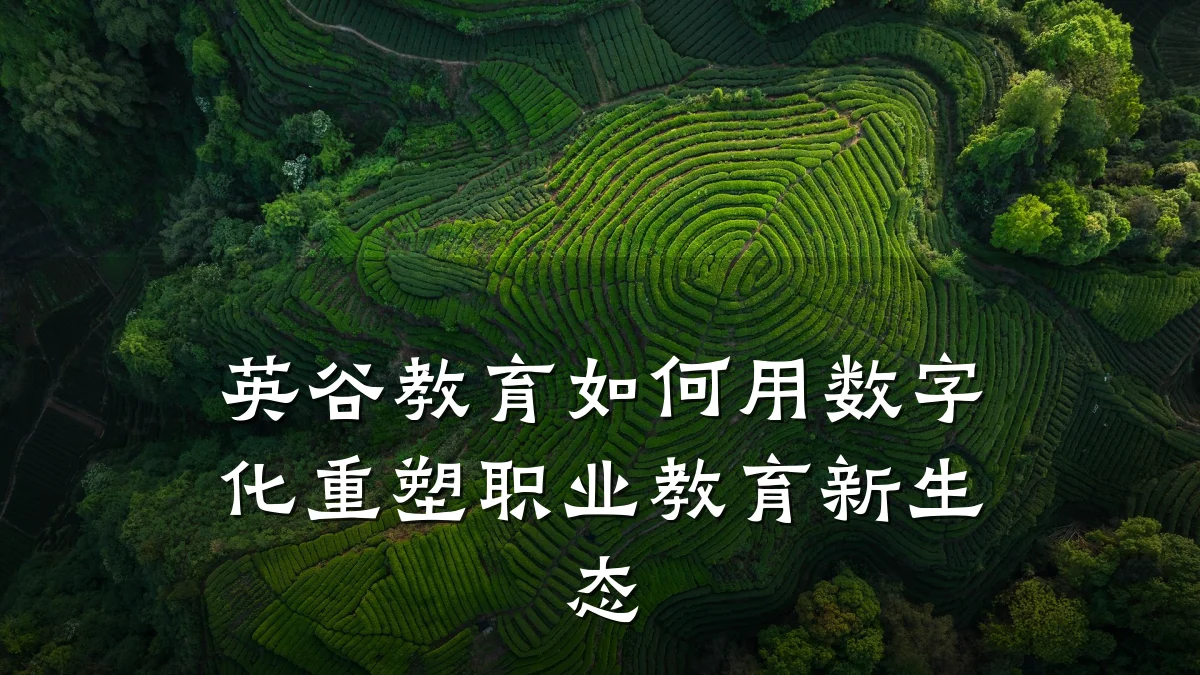 英谷教育如何用数字化重塑职业教育新生态